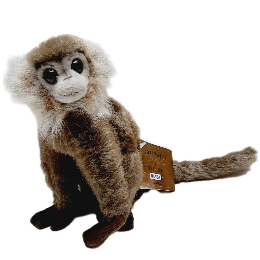 🍒 New HANSA Leaf Monkey 3648 Realistic Brown Plush Soft Kids Toy